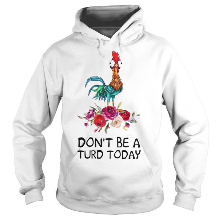 Hei Hei Don't Be A Turd Today Ladies Hoodie